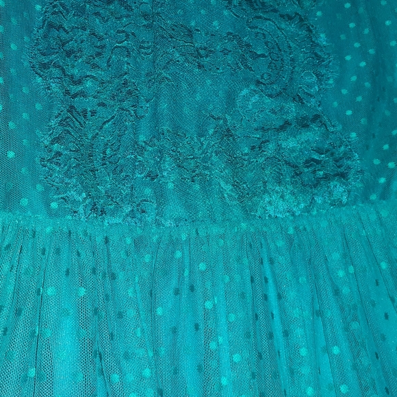 Ricki's Teal Lace Dress - Picture 4 of 9